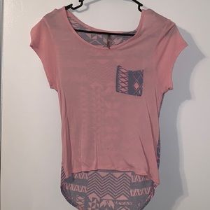 Pink & Gray Aztec shirt